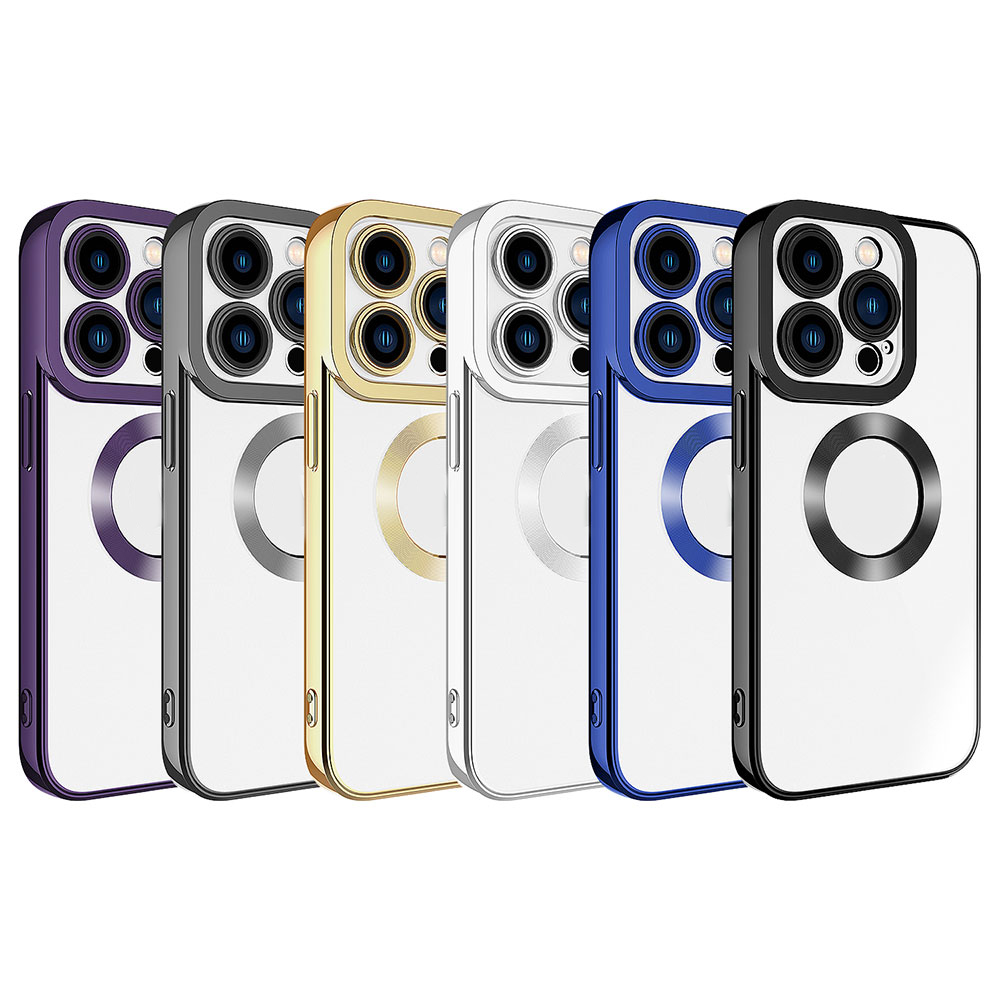 Apple iPhone 15 Pro Uyumlu Kılıf Kamera Korumalı Logo Gösteren Zore Omega Kapak - 1