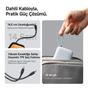 CUKTECH 25 Powerbank 20000 mAh | 55 W PD3.0 Hızlı Şarj | 2 Port (Type-C + USB-A) | Kompakt Taşınabilir Şarj Cihazı – Laptop, MacBook, iPhone, Samsung, Xiaomi ile Uyumlu