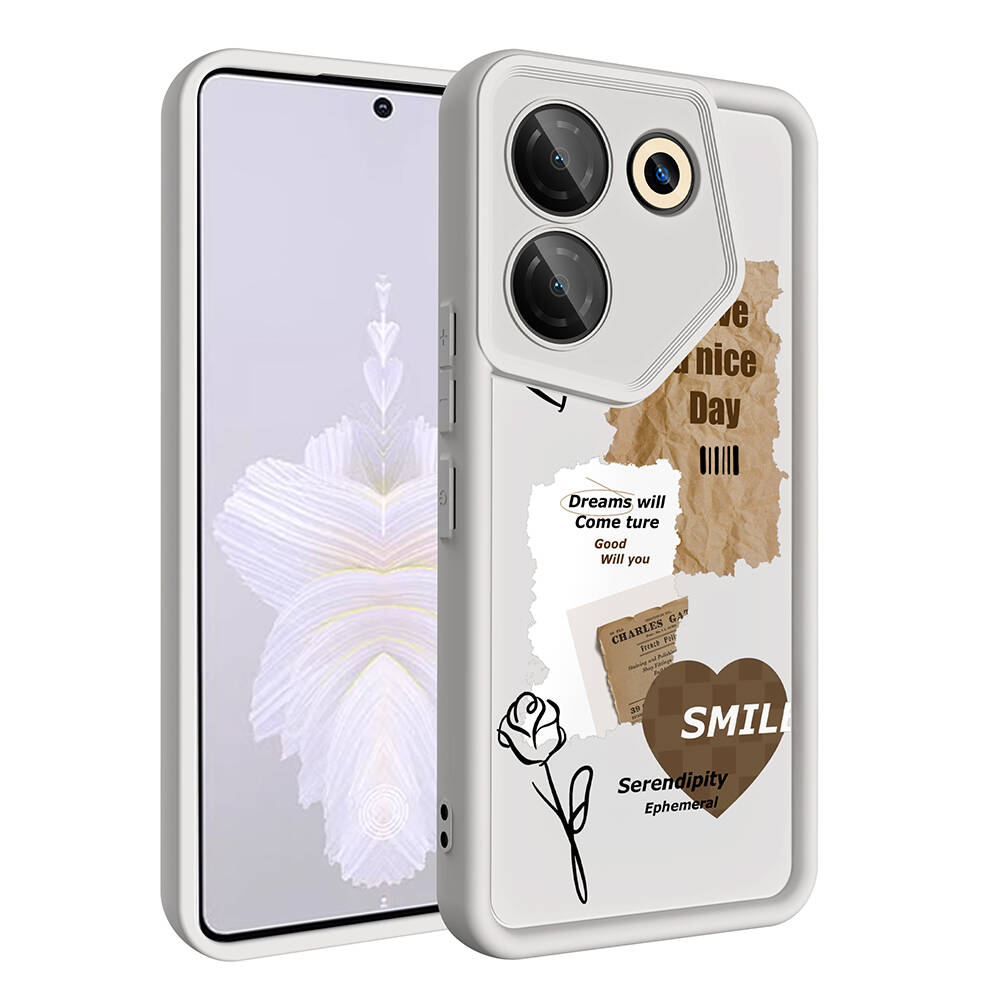 Tecno Camon 20 Pro 5G Uyumlu Kılıf Kamera Korumalı Baskılı Arka Yüzey Zore Klas Kapak - 2