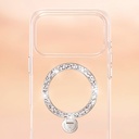 Apple iPhone 17 Uyumlu Pro Uyumlu Kılıf M-safe Şarj Özellikli Simli Standlı Pynana Dancing Circle Trendy Serisi Kapak - 8