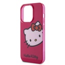 Apple iPhone 15 Uyumlu Pro Uyumlu Kılıf Hello Kitty Orjinal Lisanslı Yazı ve İkonik Logolu Kitty Head Kapak - 5