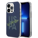 Apple iPhone 15 Uyumlu Pro Uyumlu Max Uyumlu Kılıf U.S. Polo Assn. Orjinal Lisanslı Simli Parlak Alfabe Tasarım Kapak - 14