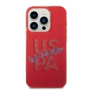 Apple iPhone 15 Uyumlu Pro Uyumlu Max Uyumlu Kılıf U.S. Polo Assn. Orjinal Lisanslı Simli Parlak Alfabe Tasarım Kapak - 23