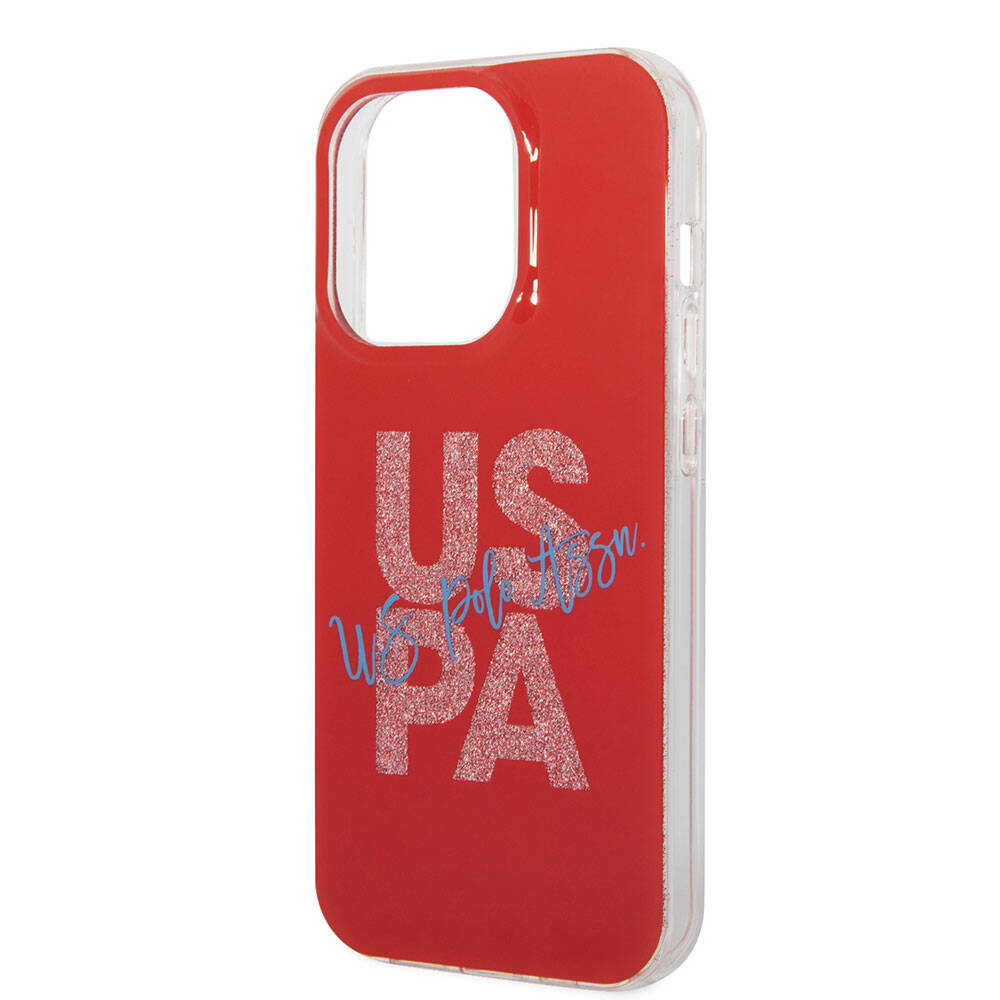 Apple iPhone 15 Uyumlu Pro Uyumlu Max Uyumlu Kılıf U.S. Polo Assn. Orjinal Lisanslı Simli Parlak Alfabe Tasarım Kapak - 26
