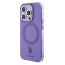 Apple iPhone 15 Uyumlu Pro Uyumlu Kılıf U.S. Polo Assn. Orjinal Lisanslı M-safe Şarj Özellikli Transparan Tasarım Kapak - 15