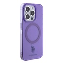 Apple iPhone 15 Uyumlu Pro Uyumlu Kılıf U.S. Polo Assn. Orjinal Lisanslı M-safe Şarj Özellikli Transparan Tasarım Kapak - 17