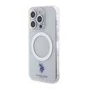 Apple iPhone 15 Uyumlu Pro Uyumlu Kılıf U.S. Polo Assn. Orjinal Lisanslı M-safe Şarj Özellikli Transparan Tasarım Kapak - 22
