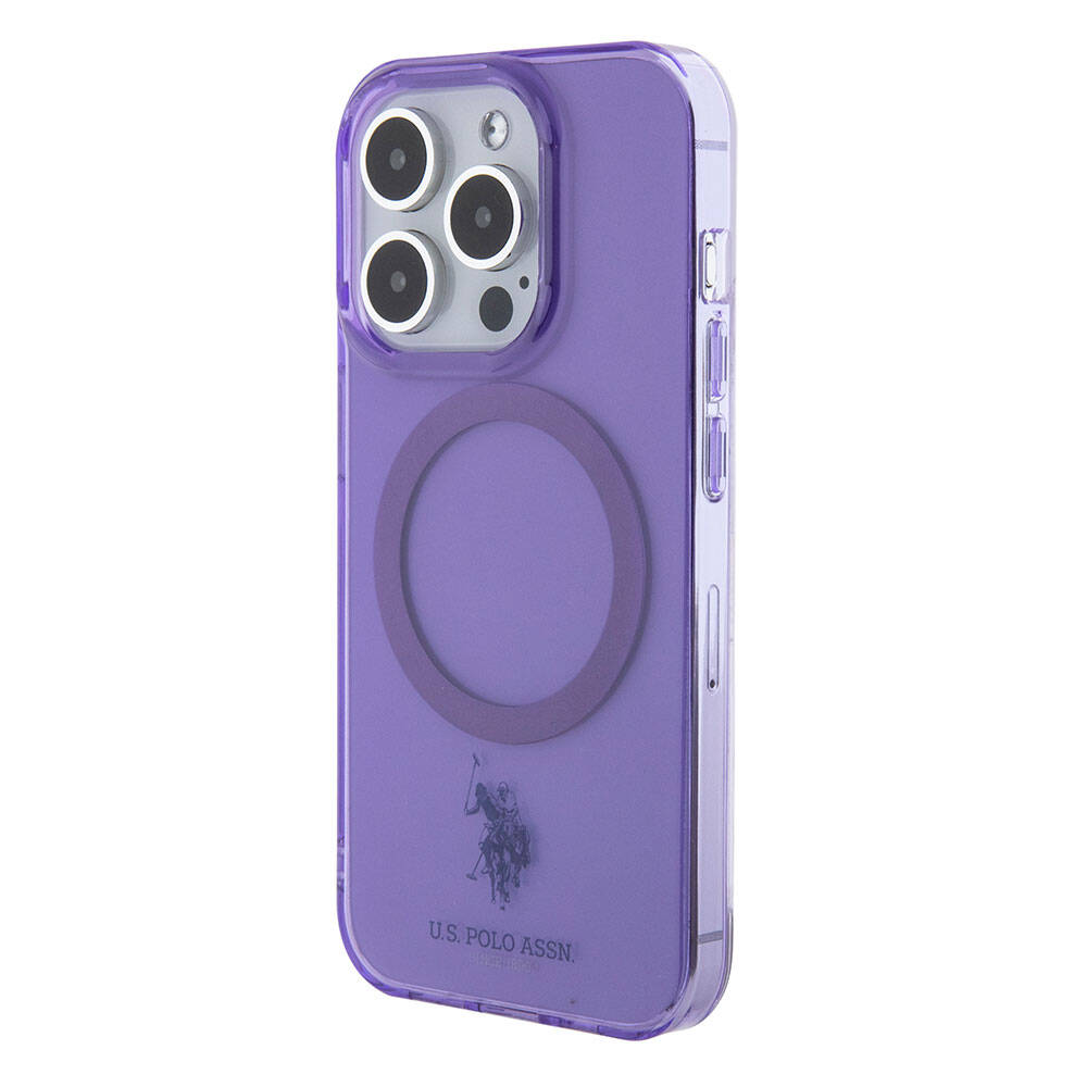 Apple iPhone 15 Uyumlu Pro Uyumlu Max Uyumlu Kılıf U.S. Polo Assn. Orjinal Lisanslı M-safe Şarj Özellikli Transparan Tasarım Kapak - 1