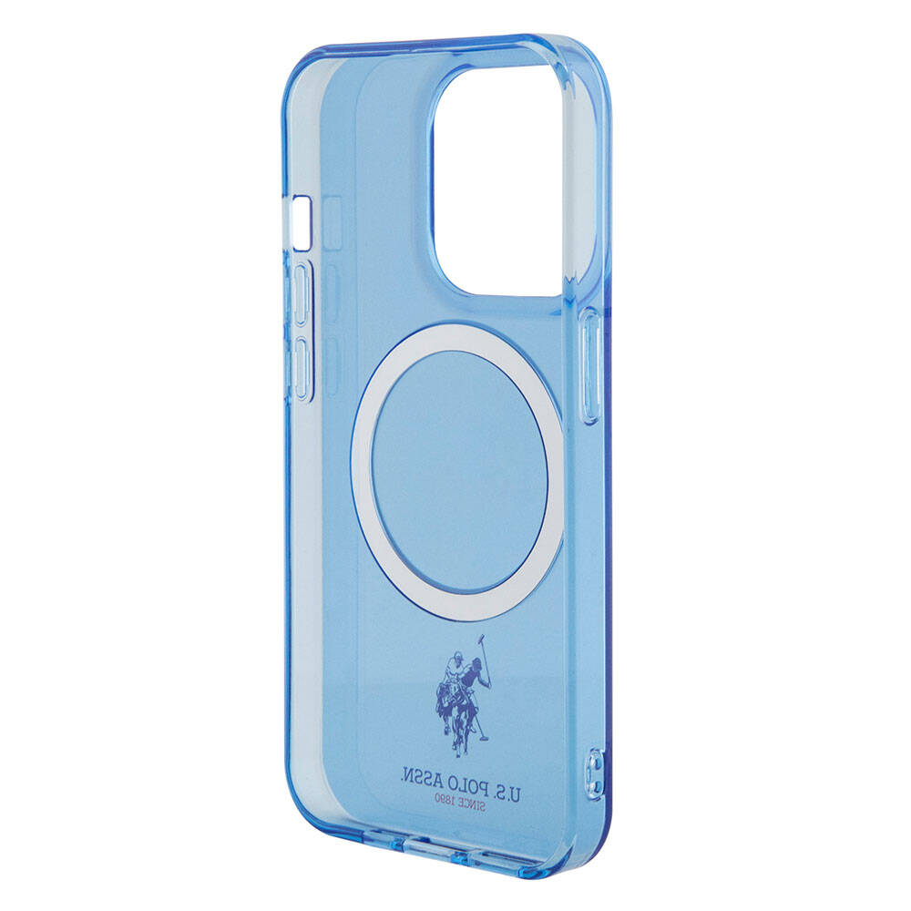 Apple iPhone 15 Uyumlu Pro Uyumlu Max Uyumlu Kılıf U.S. Polo Assn. Orjinal Lisanslı M-safe Şarj Özellikli Transparan Tasarım Kapak - 12