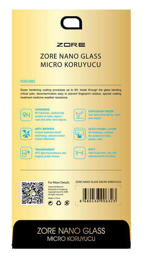 Casper Via A1 Plus Uyumlu Zore Nano Micro Temperli Ekran Koruyucu - 1