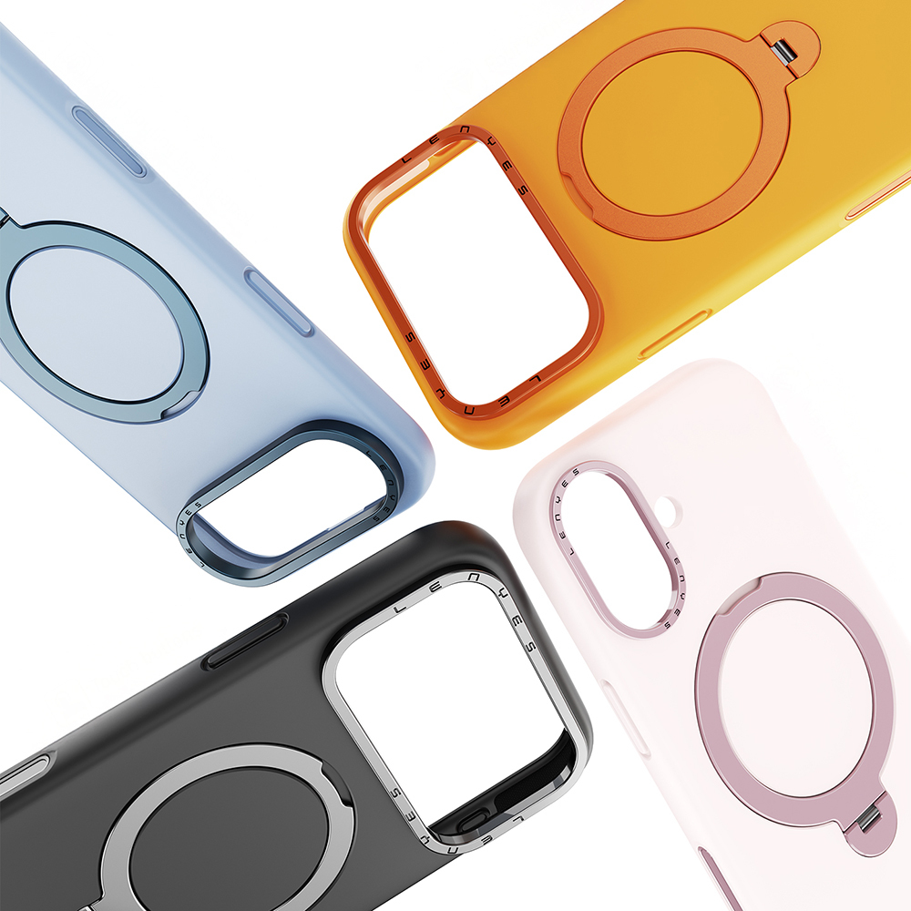 Apple iPhone 17 Uyumlu Pro Uyumlu Max Uyumlu Kılıf M-safe Şarj Özellikli Metal Standlı Sıvı Silikon Lenyes CK223 Kapak - 1
