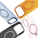 Apple iPhone 17 Uyumlu Pro Uyumlu Max Uyumlu Kılıf M-safe Şarj Özellikli Metal Standlı Sıvı Silikon Lenyes CK223 Kapak - 1