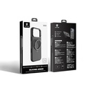 Apple iPhone 17 Uyumlu Pro Uyumlu Max Uyumlu Kılıf M-safe Şarj Özellikli Metal Standlı Sıvı Silikon Lenyes CK223 Kapak - 10