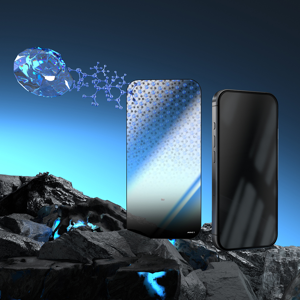 Apple iPhone 16 Uyumlu Pro Uyumlu Max Uyumlu Mohseven Pure Safir Coating HD 3D Glue Temperli Cam Ekran Koruyucu - 1