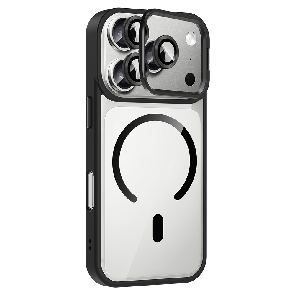 Apple iPhone 17 Pro Max Uyumlu Kılıf Standlı ve Kamera Lens Hediyeli M-Safe Şarj Özellikli Zore Etro Kapak - 6