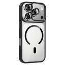Apple iPhone 17 Pro Max Uyumlu Kılıf Standlı ve Kamera Lens Hediyeli M-Safe Şarj Özellikli Zore Etro Kapak - 6