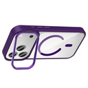 Apple iPhone 17 Pro Max Uyumlu Kılıf Standlı ve Kamera Lens Hediyeli M-Safe Şarj Özellikli Zore Etro Kapak - 8