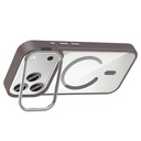 Apple iPhone 17 Pro Max Uyumlu Kılıf Standlı ve Kamera Lens Hediyeli M-Safe Şarj Özellikli Zore Etro Kapak - 12