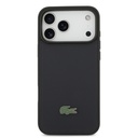 Apple iPhone 17 Pro Max Uyumlu Kılıf Lacoste Orjinal Lisanslı M-safe Şarj Özellikli PU Pike Desenli Metal Logolu Kapak - 2
