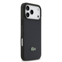 Apple iPhone 17 Pro Max Uyumlu Kılıf Lacoste Orjinal Lisanslı M-safe Şarj Özellikli PU Pike Desenli Metal Logolu Kapak - 3