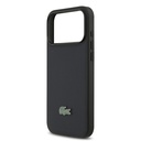 Apple iPhone 17 Pro Max Uyumlu Kılıf Lacoste Orjinal Lisanslı M-safe Şarj Özellikli PU Pike Desenli Metal Logolu Kapak - 5