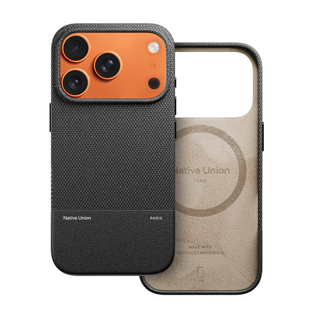Apple iPhone 17 Pro Uyumlu Kılıf M-safe Şarj Özellikli Deri Dokulu Native Union RE Classic Serisi Kapak - 2