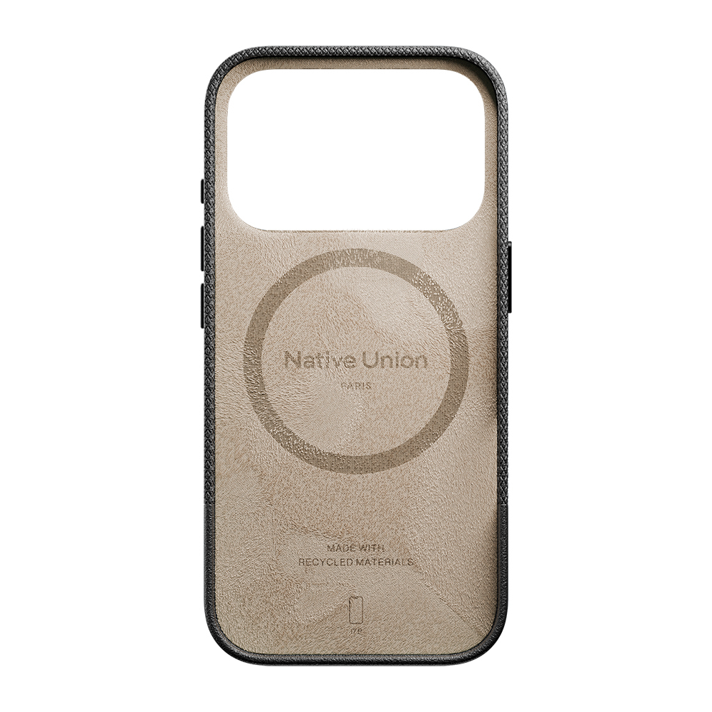 Apple iPhone 17 Pro Uyumlu Kılıf M-safe Şarj Özellikli Deri Dokulu Native Union RE Classic Serisi Kapak - 6