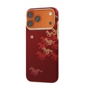 Apple iPhone 17 Pro Uyumlu Kılıf M-safe Şarj Özellikli Raptic Aramid Skin Chivalry Serisi Kapak - 1
