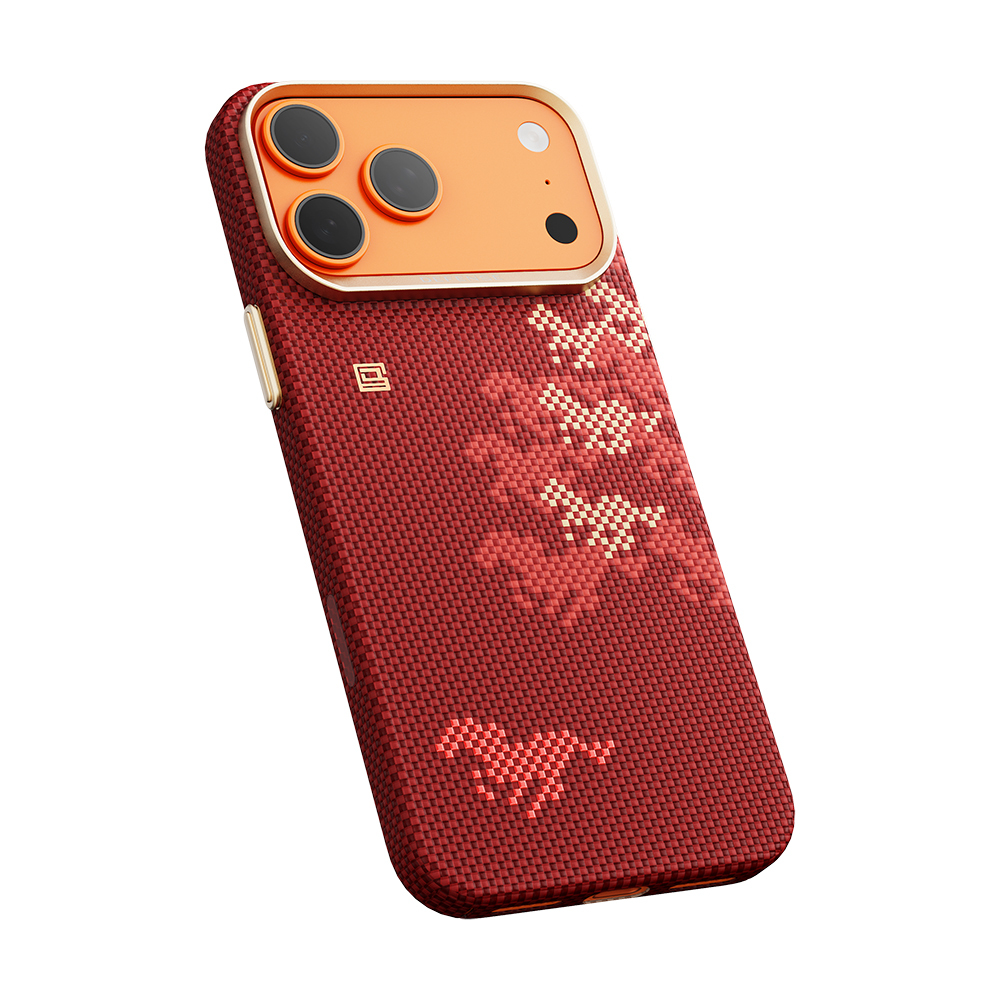 Apple iPhone 17 Pro Uyumlu Kılıf M-safe Şarj Özellikli Raptic Aramid Skin Chivalry Serisi Kapak - 3