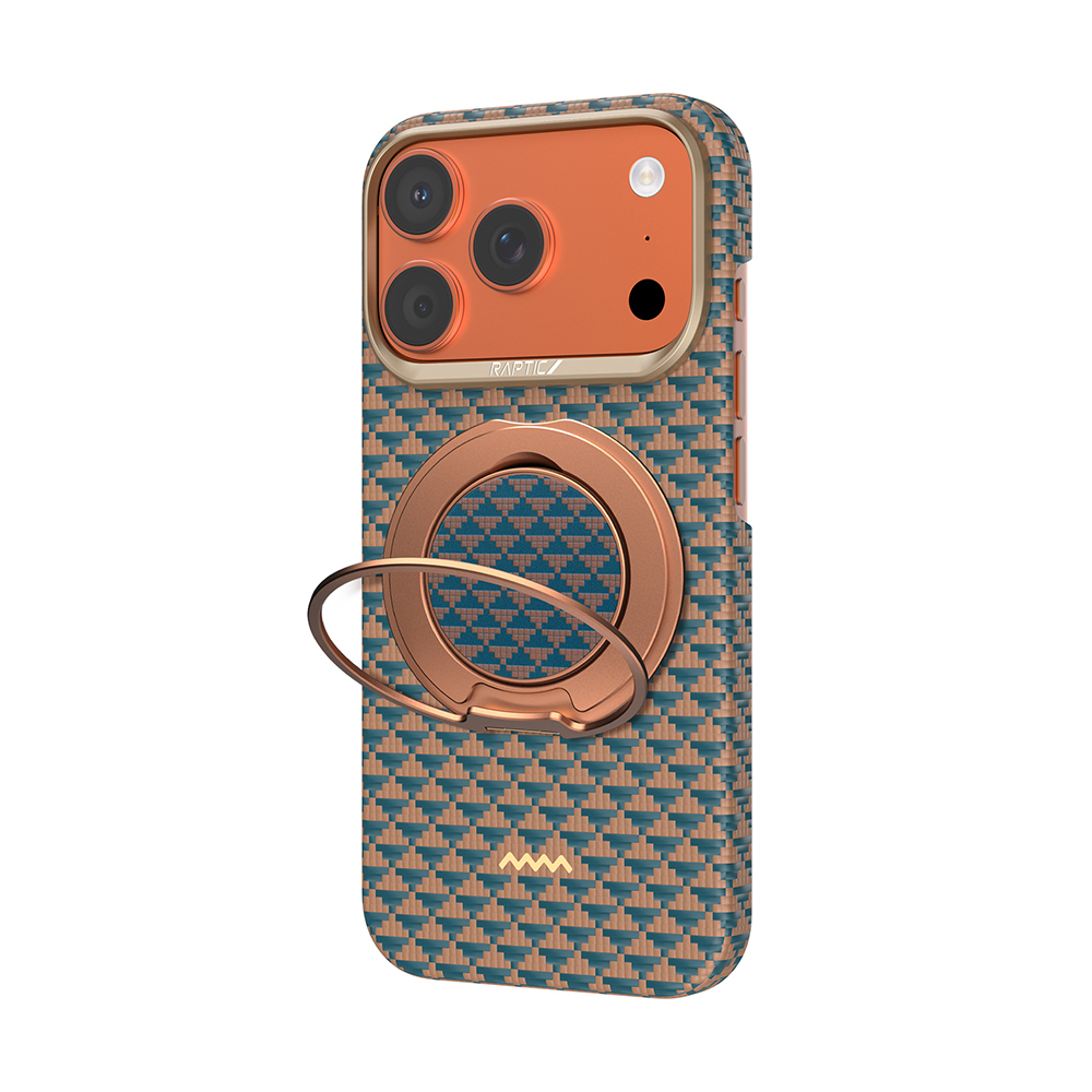 Apple iPhone 17 Pro Max Uyumlu Kılıf Raptic 2in1 Bundle Kit Aramid Skin Destiny Serisi Stand ve Kapak - 2