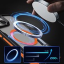 Apple iPhone 14 Uyumlu Kılıf Magsafe Şarj Özellikli Renkli Kenar Airbag Şeritli Zore Lamer Kapak - 4