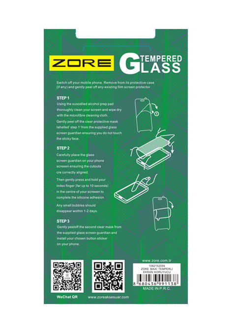 LG K8 Uyumlu Zore Maxi Glass Temperli Cam Koruyucu - 1
