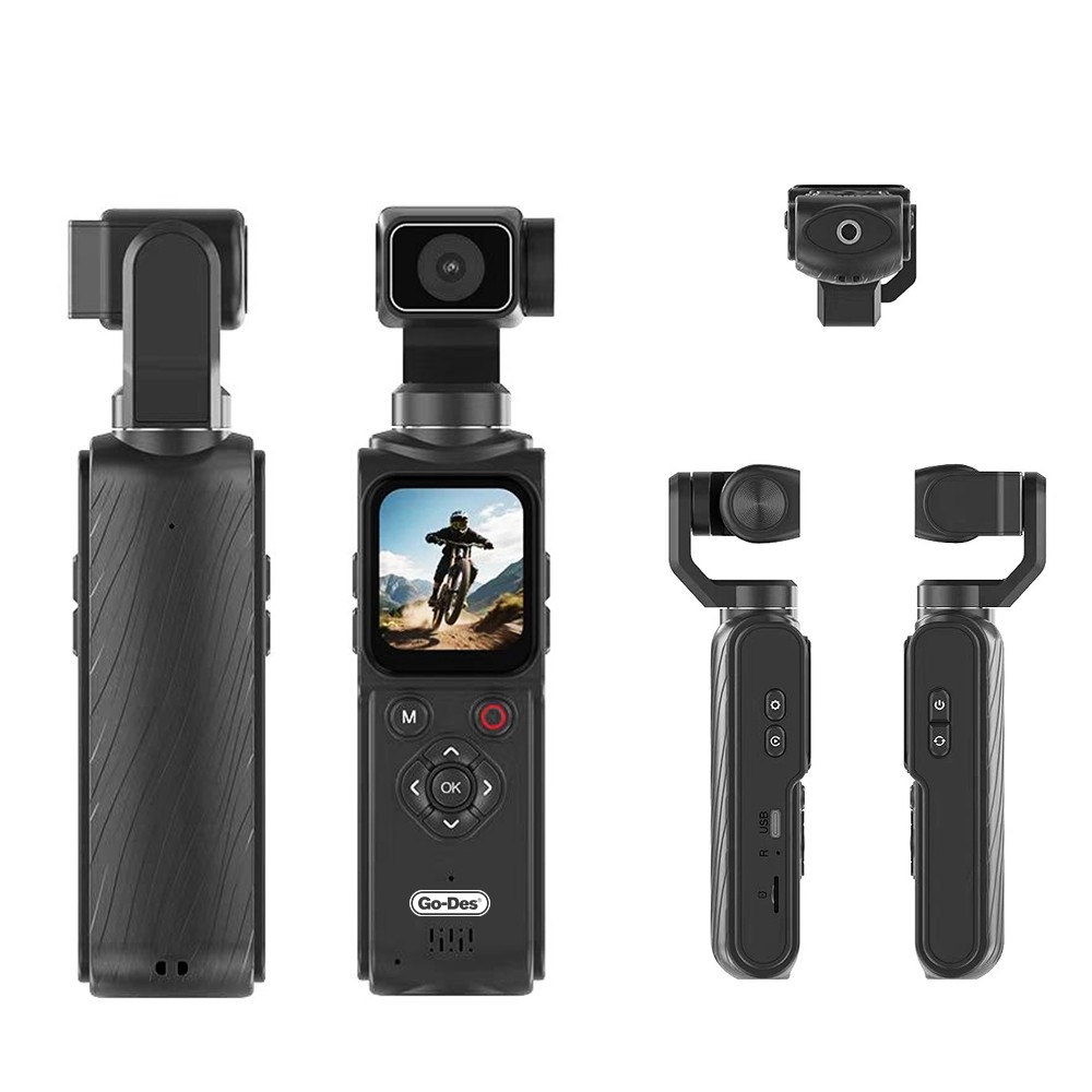 Go Des GD-ST121 4K Ultra HD 330 Derece Dönebilen Aksiyon Kamerası - 1