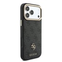 Apple iPhone 18 Pro Max Uyumlu Kılıf Guess Orjinal Lisanslı 4G ve Yazı Logolu Kartlıklı Kapak - 5