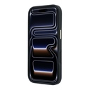 Apple iPhone 18 Pro Uyumlu Kılıf Guess Orjinal Lisanslı M-safe Şarj Özellikli 360 Derece Dönebilen Standlı PU Metal Yazı Logolu Kapak - 4