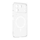 Tecno Spark 50 Pro Kamera Korumalı M-Safe Şarj Özellikli Şeffaf Zore London Sert PC Kapak - 1