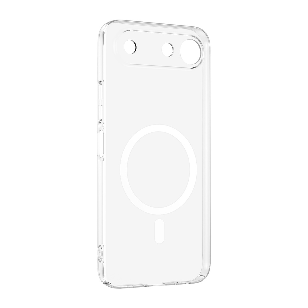 Tecno Spark 50 5G Uyumlu Kamera Korumalı M-Safe Şarj Özellikli Şeffaf Zore London Sert PC Kapak - 1