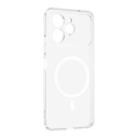 Tecno Spark 40 4G Uyumlu Kamera Korumalı M-Safe Şarj Özellikli Şeffaf Zore London Sert PC Kapak - 1
