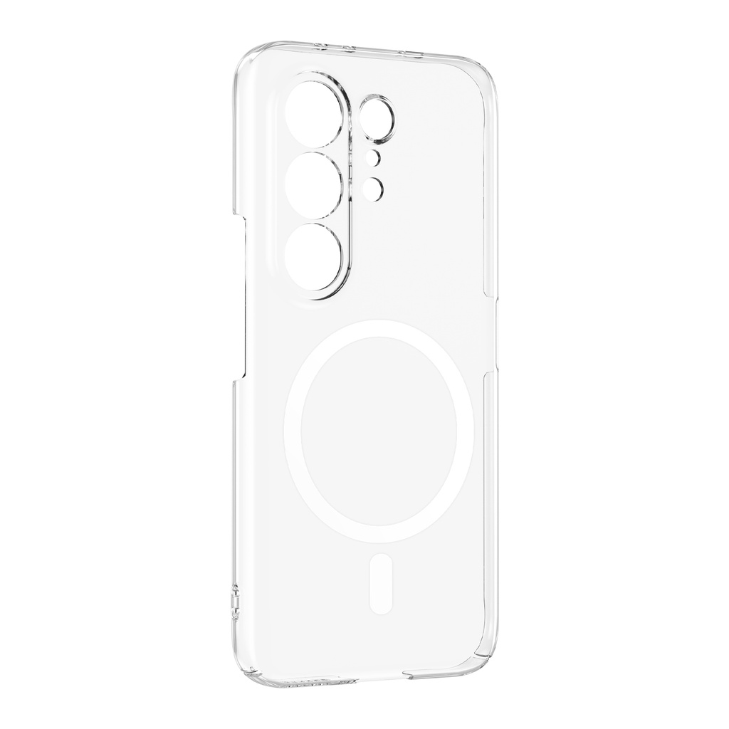 Tecno Camon 50 Uyumlu Ultra Kamera Korumalı M-Safe Şarj Özellikli Şeffaf Zore London Sert PC Kapak - 1
