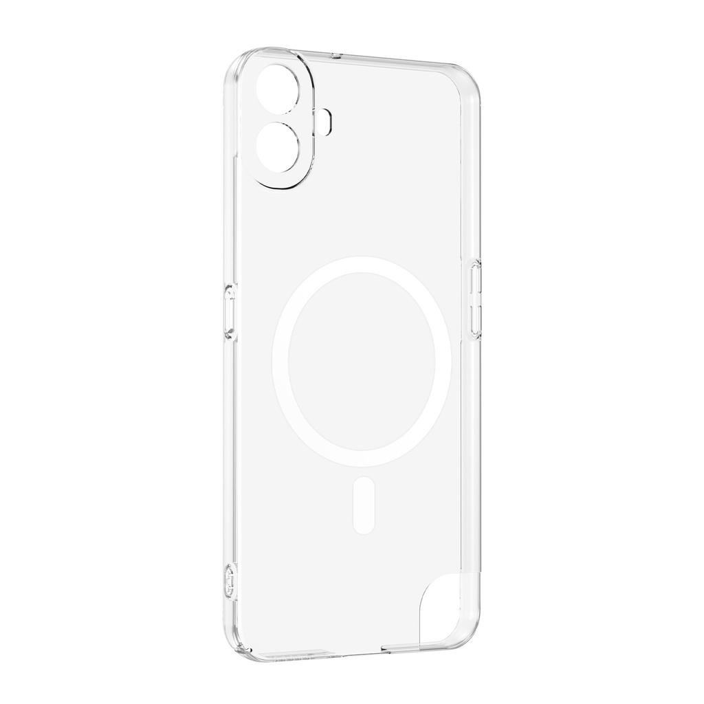Nothing CMF Phone 1 Kamera Korumalı M-Safe Şarj Özellikli Şeffaf Zore London Sert PC Kapak - 1