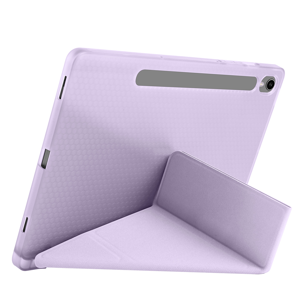 Samsung Galaxy Tab S9 Uyumlu Kılıf Zore Tri Folding Kalem Bölmeli Standlı Kılıf - 10