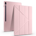 Samsung Galaxy Tab S10 Uyumlu FE Plus Kılıf Zore Tri Folding Kalem Bölmeli Standlı Kılıf - 6