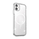Apple iPhone 11 Uyumlu Kılıf M-safe Şarj Özellikli Parlayan Simli Saydam Renkli Zore Maris Kapak - 1