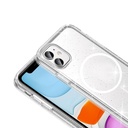Apple iPhone 11 Uyumlu Kılıf M-safe Şarj Özellikli Parlayan Simli Saydam Renkli Zore Maris Kapak - 2