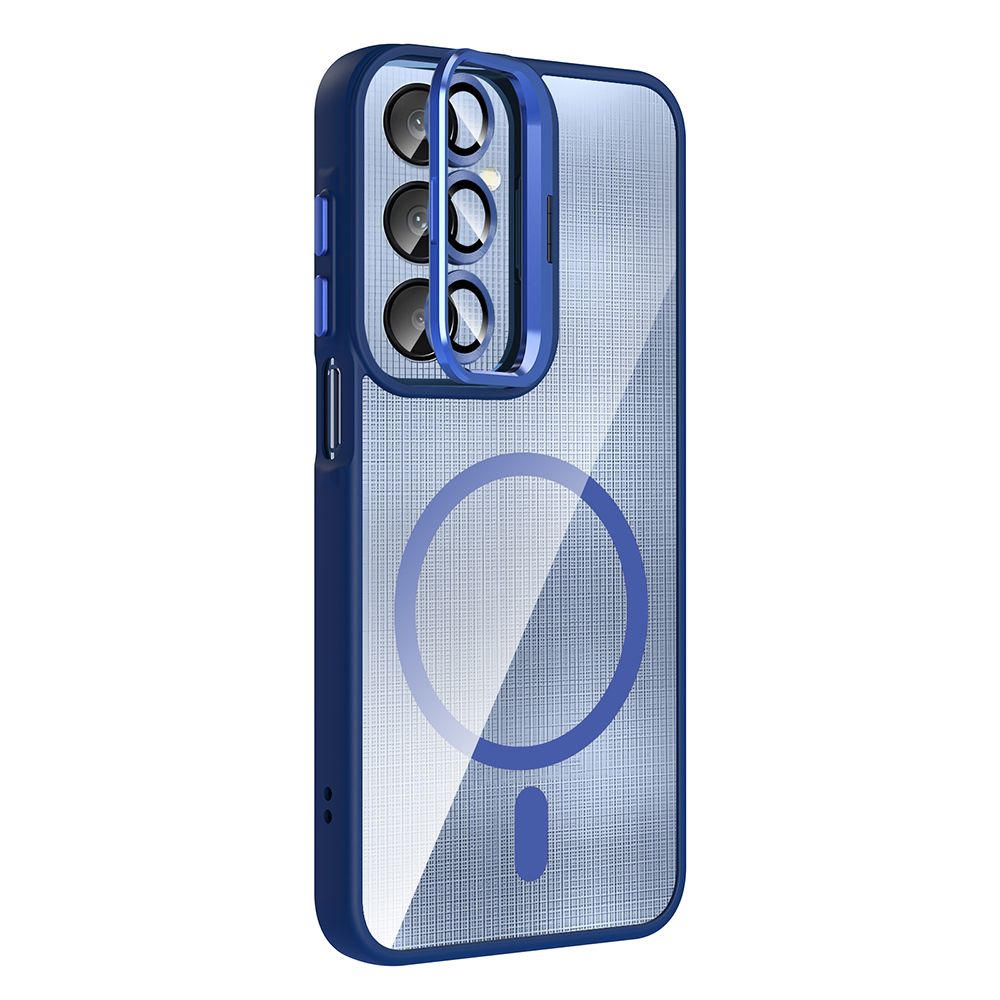 Samsung Galaxy A25 Uyumlu Kılıf Standlı ve Kamera Lens Hediyeli M-Safe Şarj Özellikli Zore Etro Kapak - 3