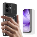 Oppo Reno Uyumlu 13F 5G Kılıf Magnetik Standlı Kamera Korumalı Zore Sürgülü Vega Kapak - 1