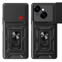 Tecno Spark Go 1 2025 Kılıf Magnetik Standlı Kamera Korumalı Zore Sürgülü Vega Kapak - 1