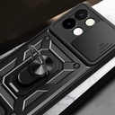 Vivo Y28 Uyumlu Kılıf Magnetik Standlı Kamera Korumalı Zore Sürgülü Vega Kapak - 4