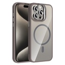 Apple iPhone 15 Pro Max Uyumlu Kılıf Standlı ve Kamera Lens Hediyeli M-Safe Şarj Özellikli Zore Etro Kapak - 1