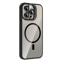 Apple iPhone 15 Pro Max Uyumlu Kılıf Standlı ve Kamera Lens Hediyeli M-Safe Şarj Özellikli Zore Etro Kapak - 2